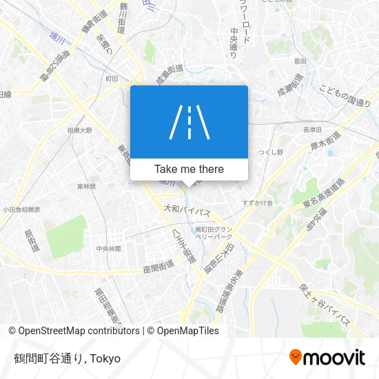 鶴間町谷通り map