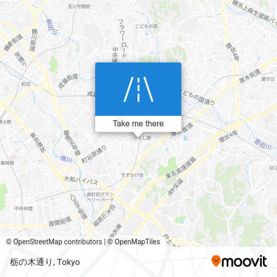 栃の木通り map