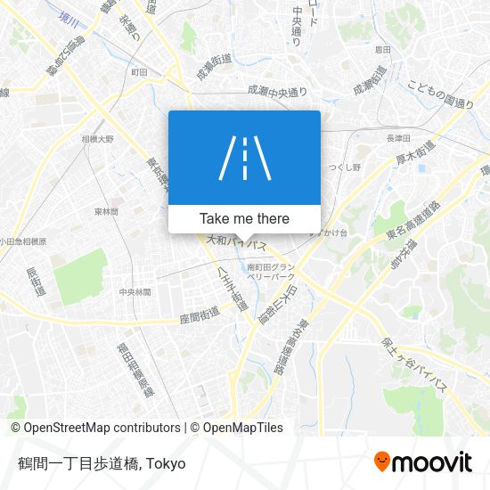 鶴間一丁目歩道橋 map