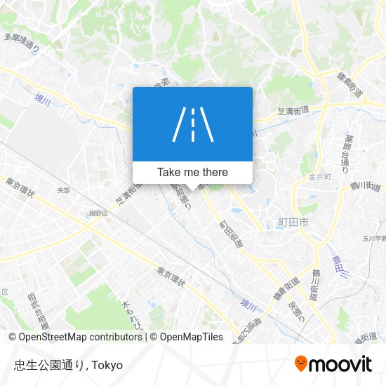 忠生公園通り map