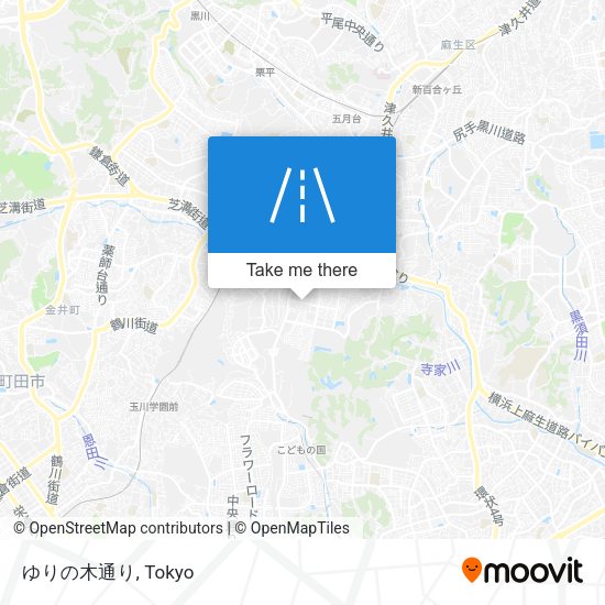 ゆりの木通り map