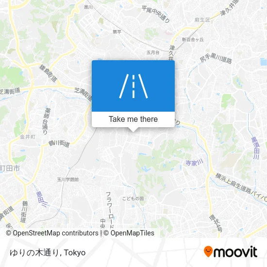 ゆりの木通り map