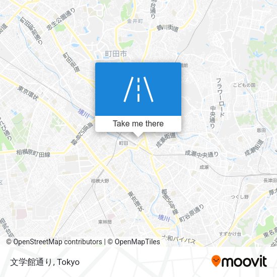 文学館通り map