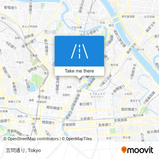 言問通り map