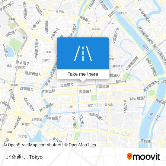 北斎通り map