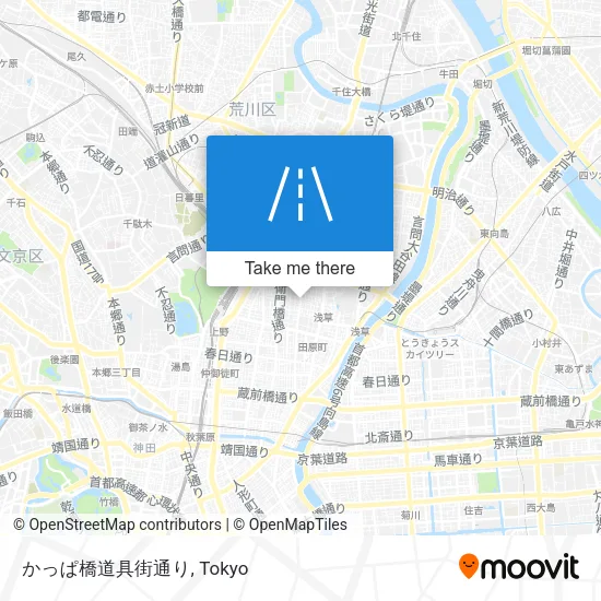かっぱ橋道具街通り map