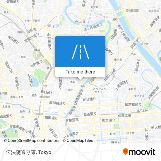 伝法院通り東 map
