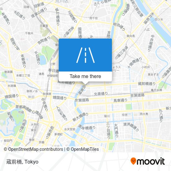 蔵前橋 map
