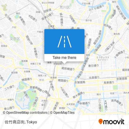 佐竹商店街 map