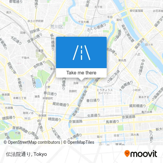 伝法院通り map