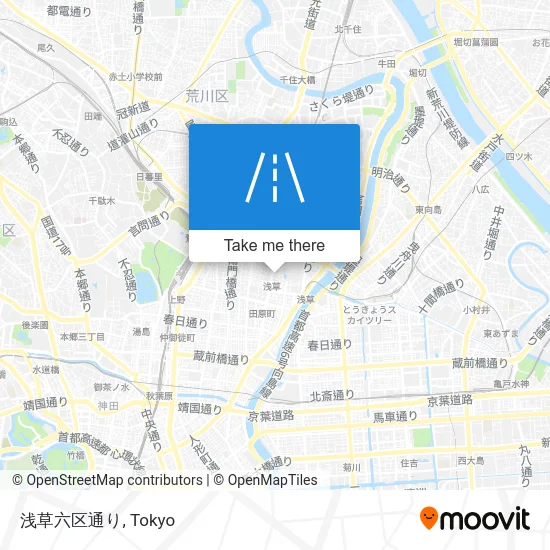 Asakusa Sixth District Street map