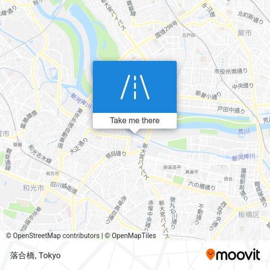 落合橋 map