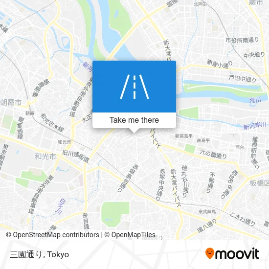 三園通り map