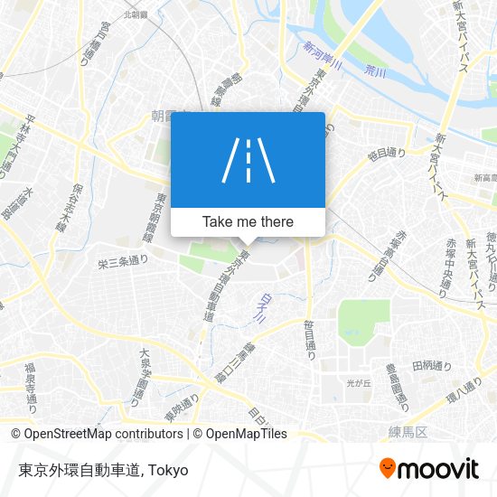 東京外環自動車道 map