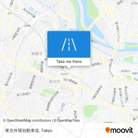 東京外環自動車道 map