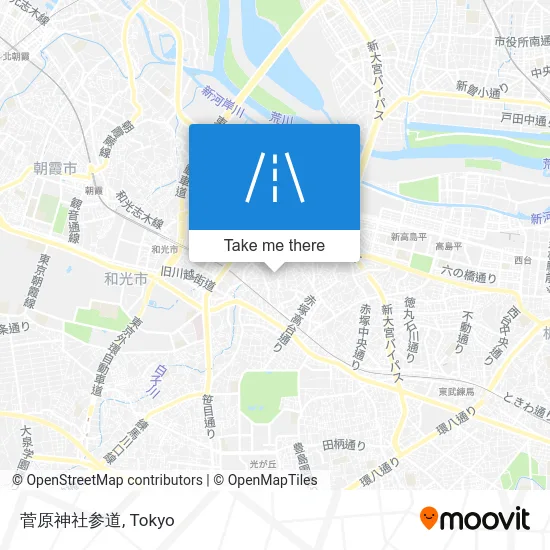 菅原神社参道 map