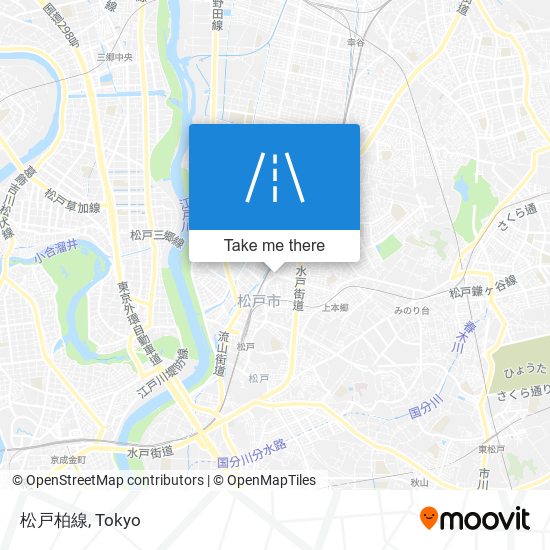 松戸柏線 map