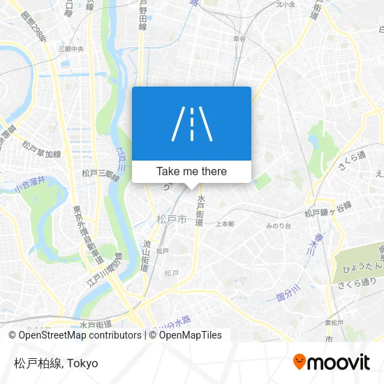 松戸柏線 map
