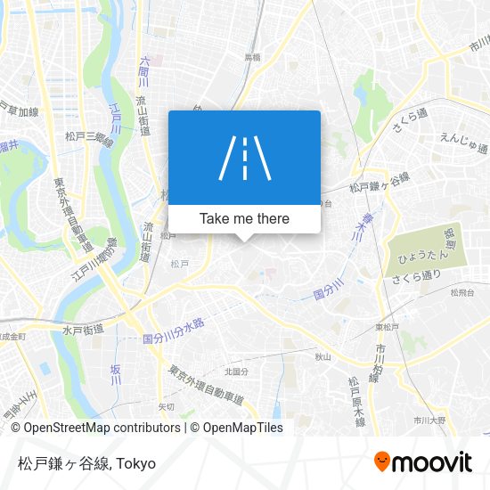松戸鎌ヶ谷線 map