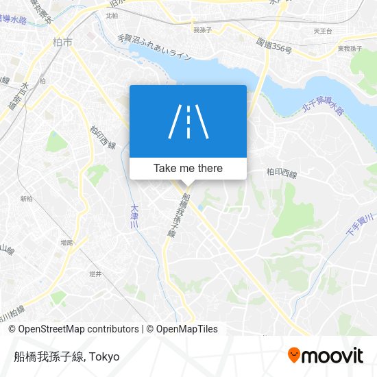 船橋我孫子線 map