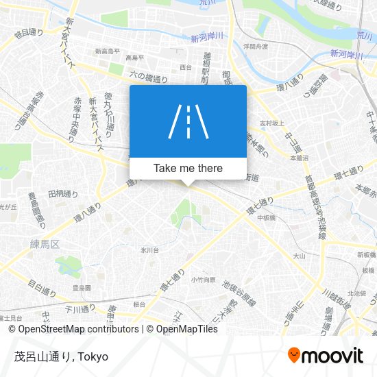 茂呂山通り map
