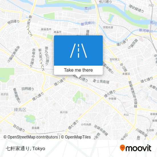 七軒家通り map