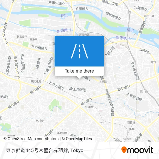 東京都道445号常盤台赤羽線 map
