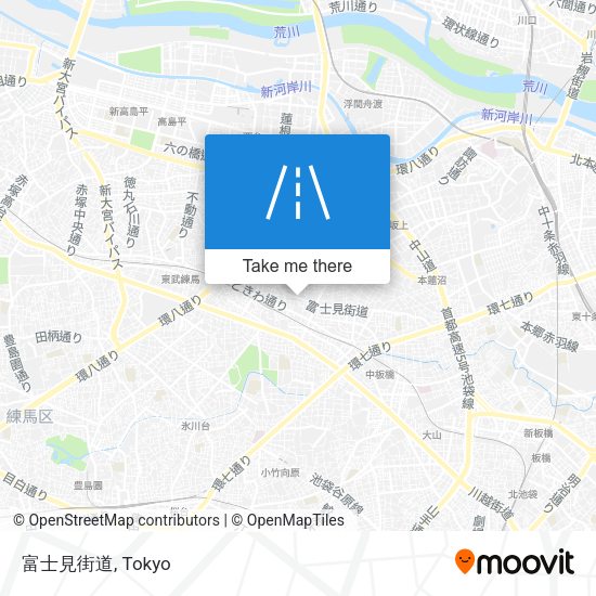 富士見街道 map