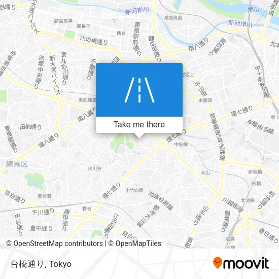 台橋通り map
