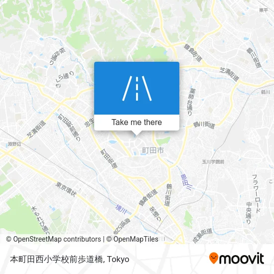 本町田西小学校前歩道橋 map