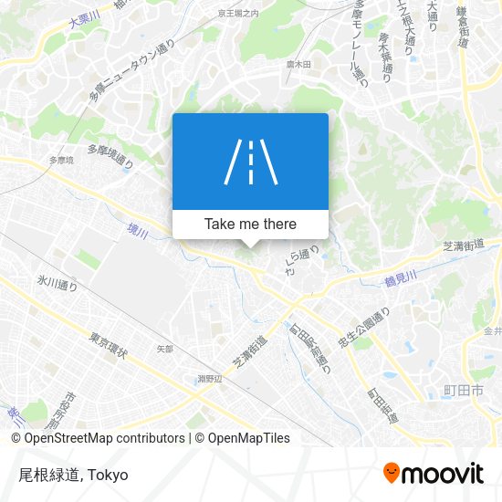 尾根緑道 map