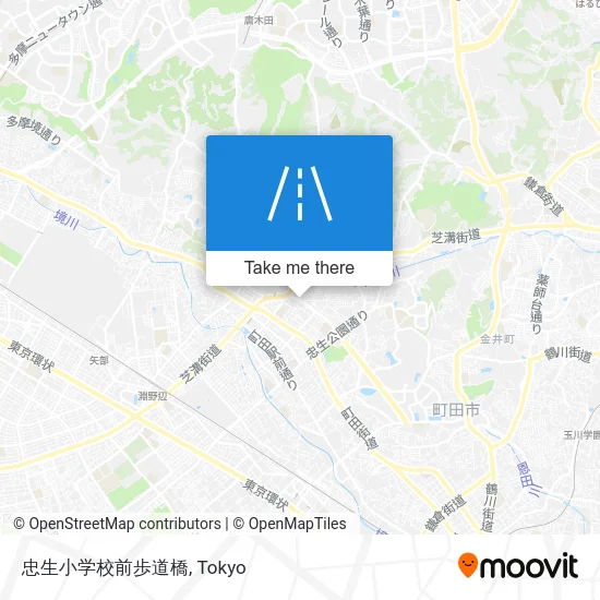 忠生小学校前歩道橋 map