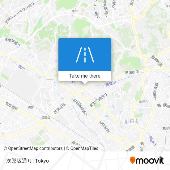 次郎坂通り map