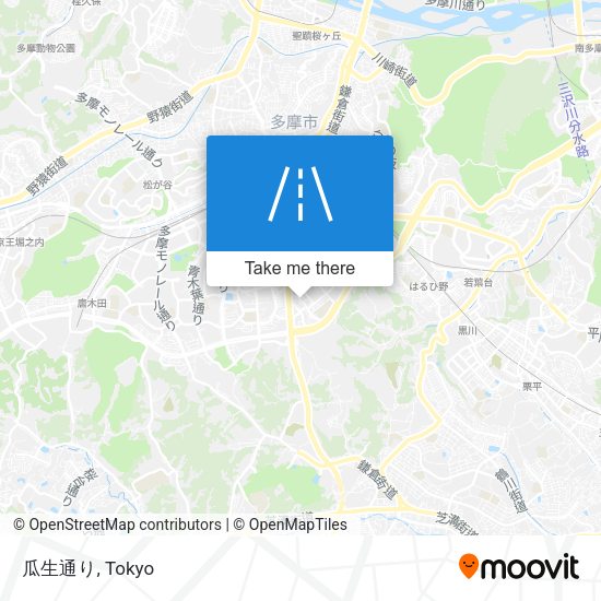 瓜生通り map