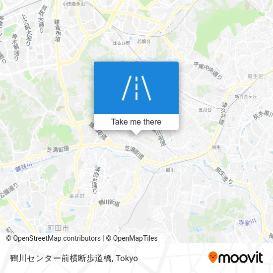 鶴川センター前横断歩道橋 map