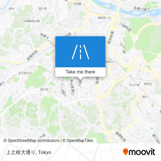 上之根大通り map
