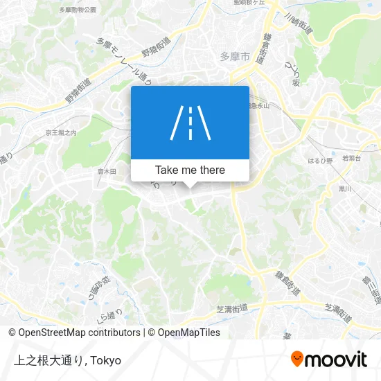 上之根大通り map