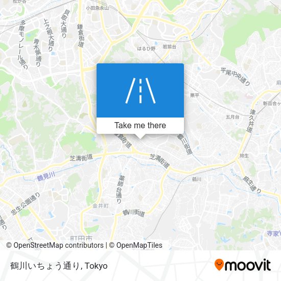 鶴川いちょう通り map