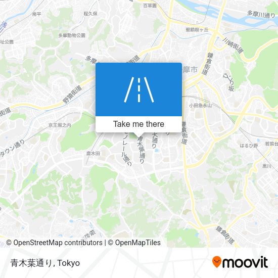 青木葉通り map