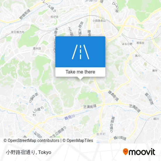 小野路宿通り map