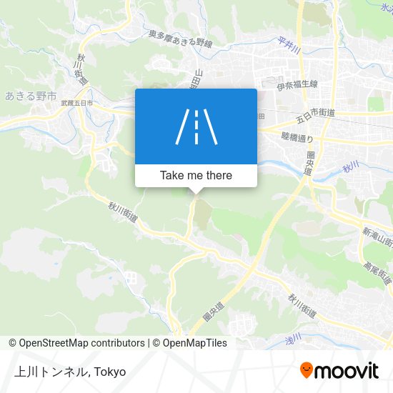 上川トンネル map