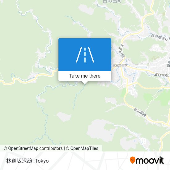 林道坂沢線 map