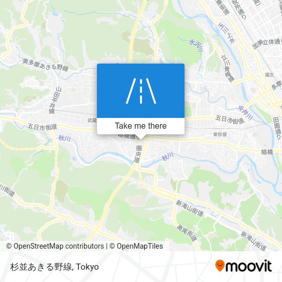杉並あきる野線 map