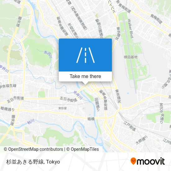 杉並あきる野線 map