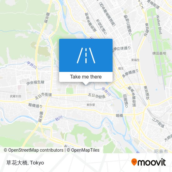 草花大橋 map