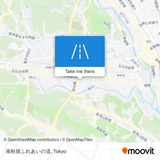 南秋留ふれあいの道 map