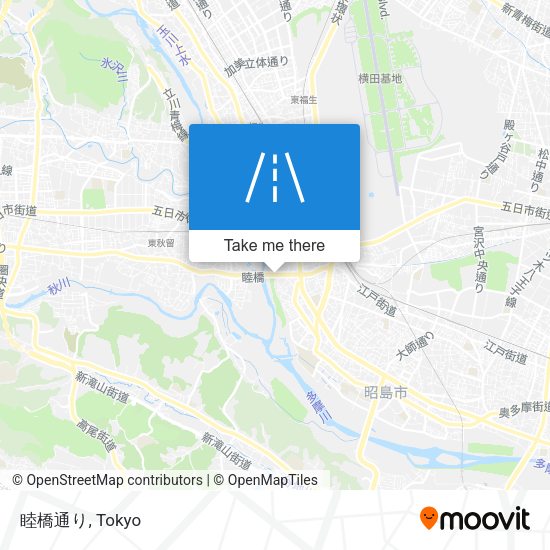 睦橋通り map