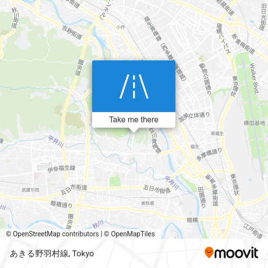 あきる野羽村線 map