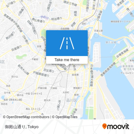 御殿山通り map