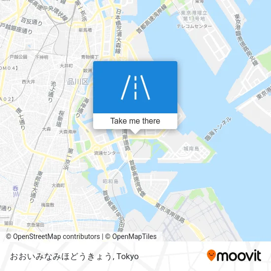 おおいみなみほどうきょう map